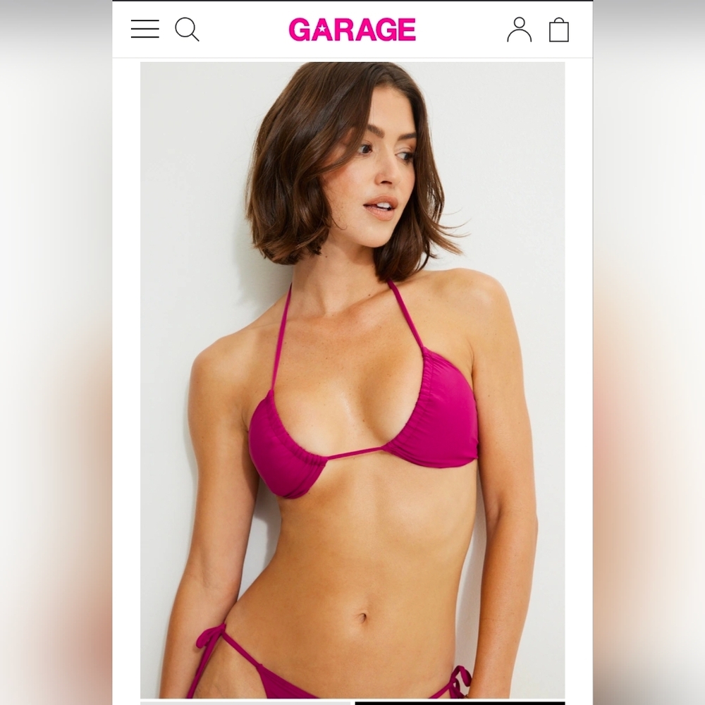 Garage Women's LIME GREEN Bikini Top